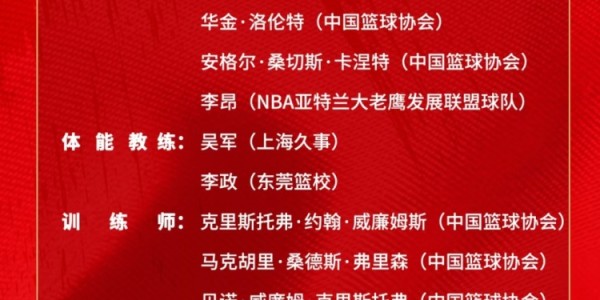 乐鱼leyu-中国男篮短训名单：新疆队6人 赵维伦&amp;amp;王俊杰+清华隰泰诚&amp;amp;石奎